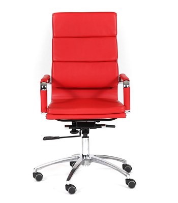 Офисное кресло CHAIRMAN 750 экокожа красная во Владимире - изображение 1